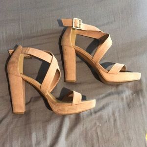 Nude high heels